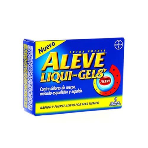 ALEVE LIQUI GEL 200MG X 8 SOB (E)