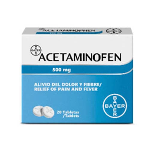 ACETAMINOFEN 500MG X 20 TAB (E)