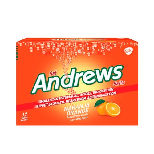 ANDREWS NARANJA X 12 SOBRES (E)